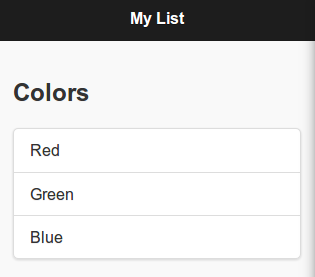 jQuery Mobile Unordered List